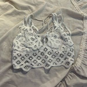 White Lacey bralette